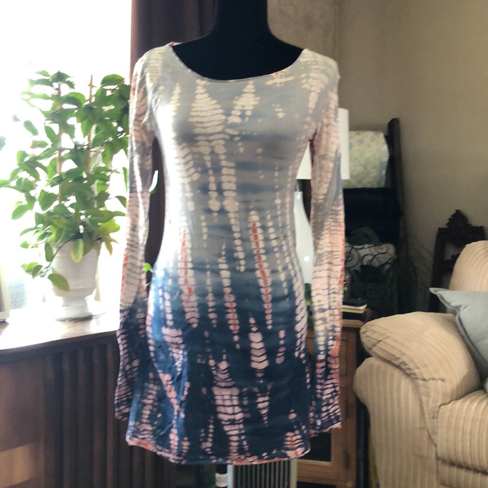 Hard Tail tied dye mini dress/tunic